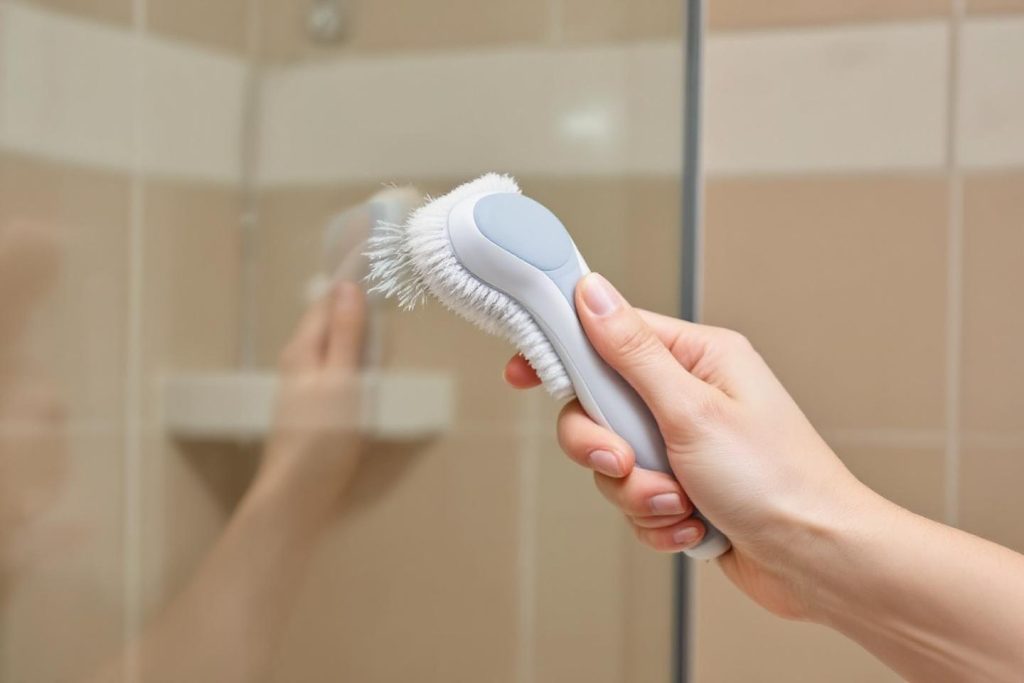 Comment enlever efficacement le calcaire incrusté sur une vitre de douche ou de salle de bain