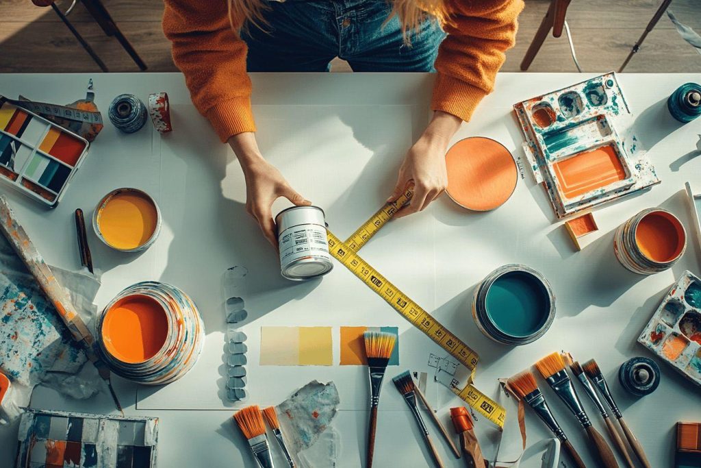 Combien de m² avec 1 litre de peinture : calcul et quantité nécessaire